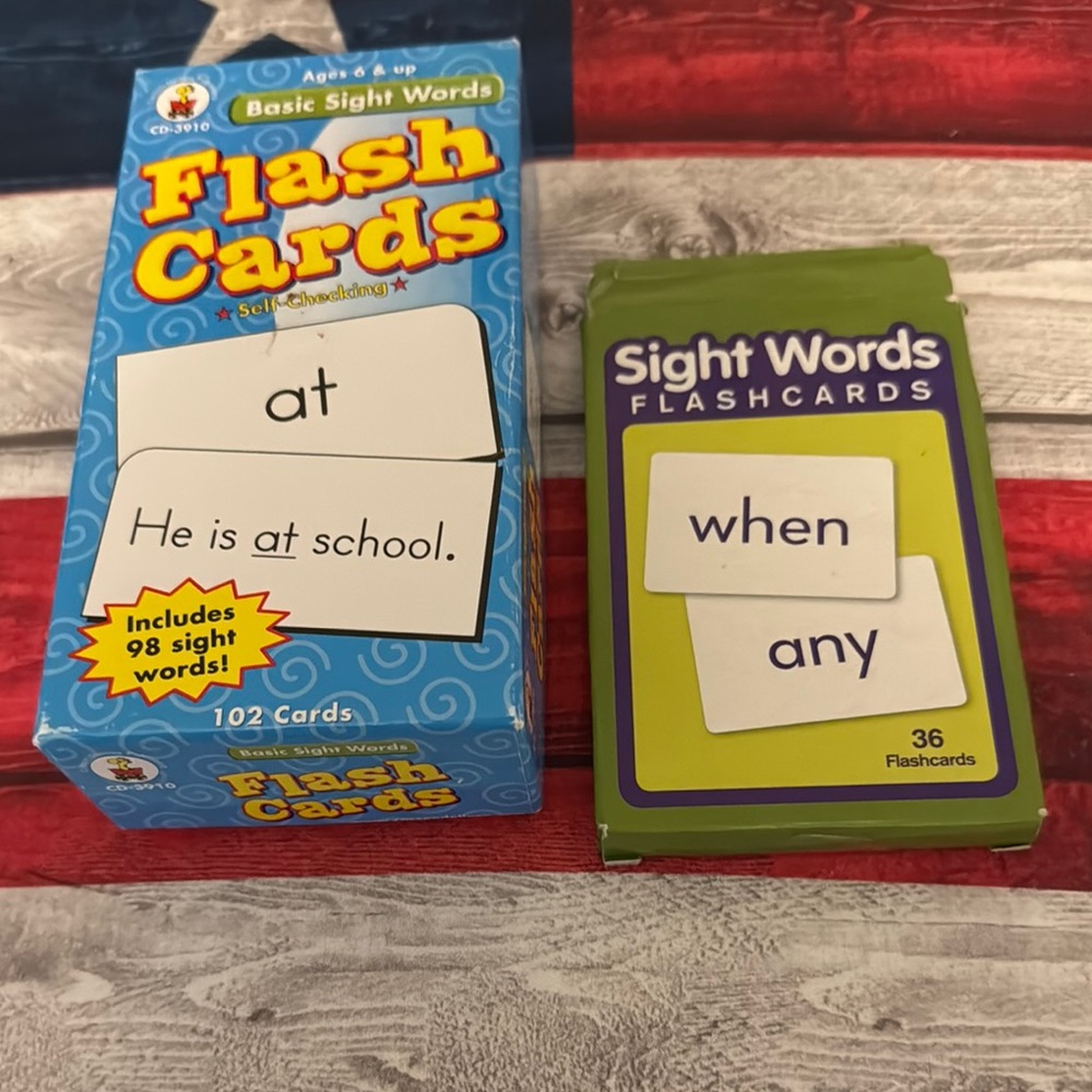 Flash Cards Set build reading skills